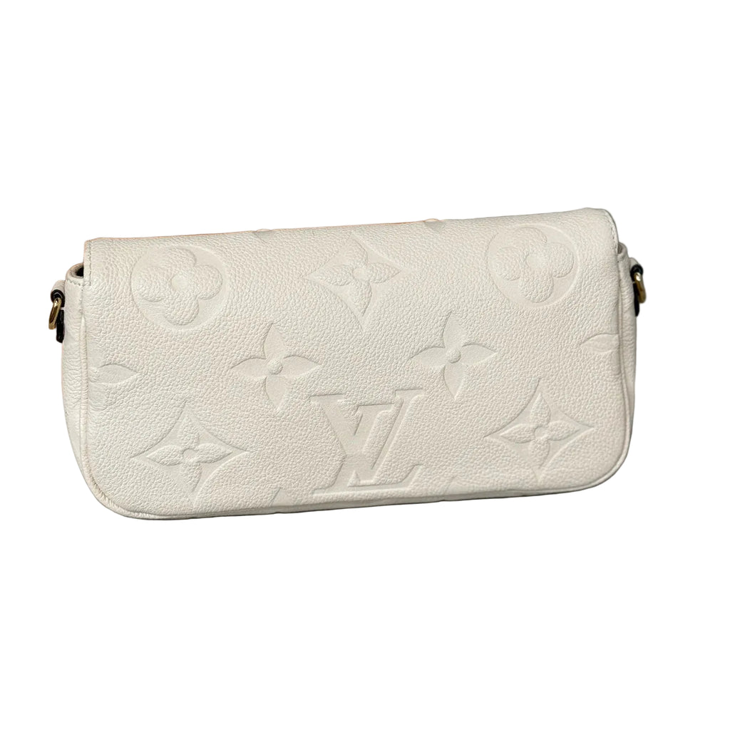 Louis Vuitton Diane NM Monogram Empreinte Leather - White/Cream - Gold Hardware