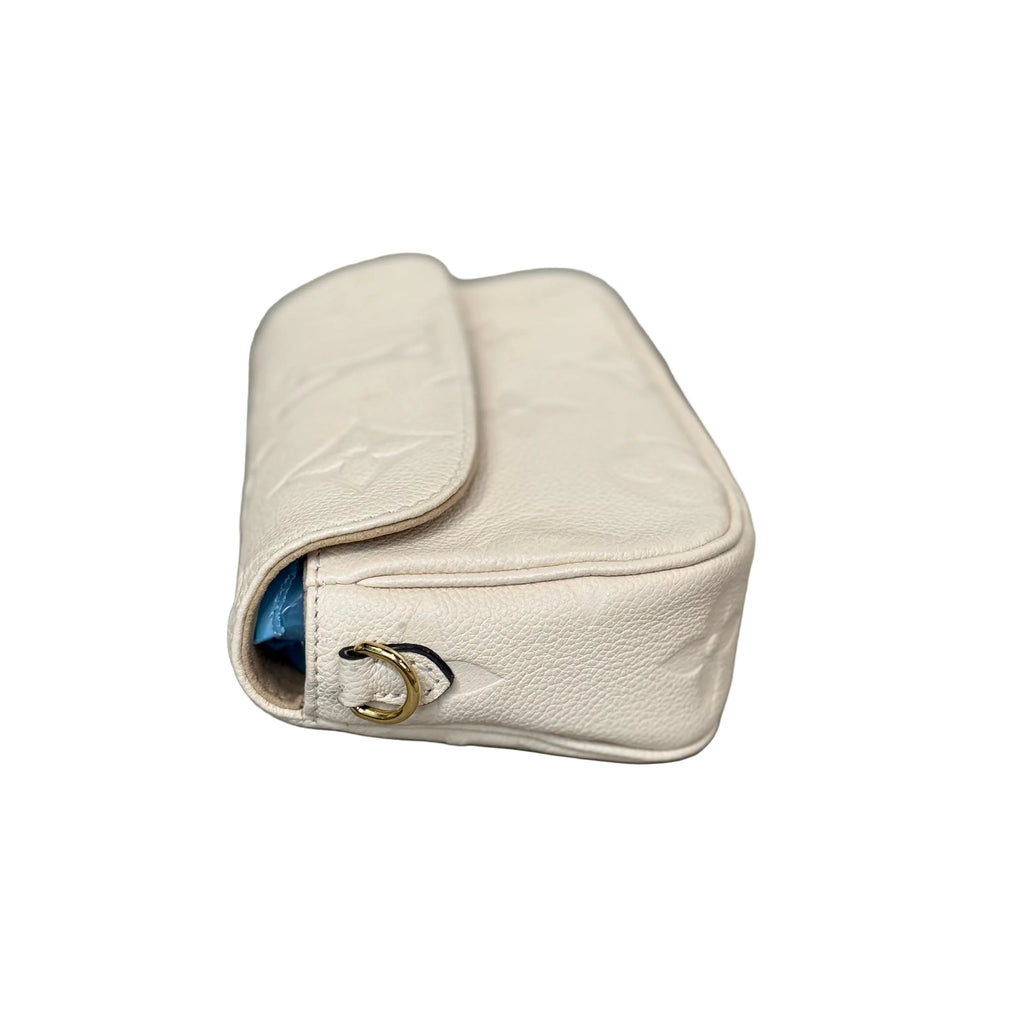 Louis Vuitton Diane NM Monogram Empreinte Leather - White/Cream - Gold Hardware