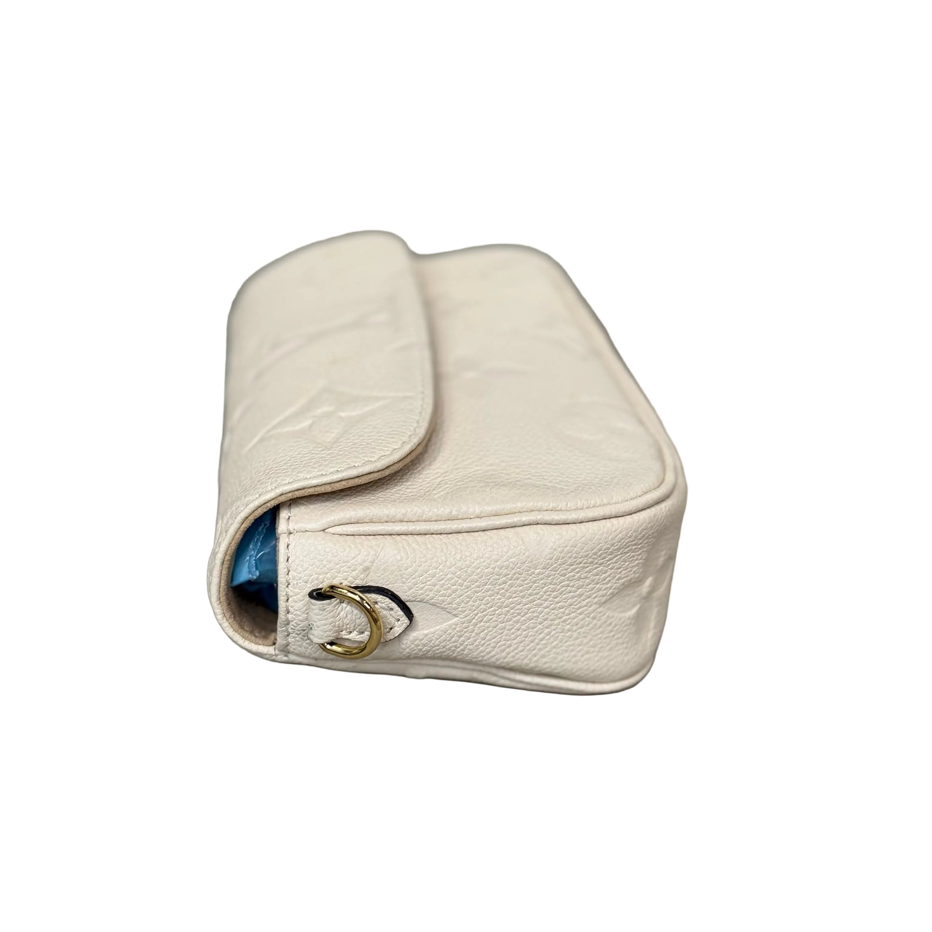 Louis Vuitton Diane NM Monogram Empreinte Leather - White/Cream - Gold Hardware