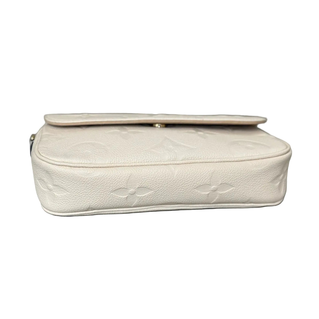 Louis Vuitton Diane NM Monogram Empreinte Leather - White/Cream - Gold Hardware