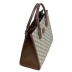 Gucci Interlocking G Medium Tote Bag - GG Supreme Canvas with Brown Leather Trim