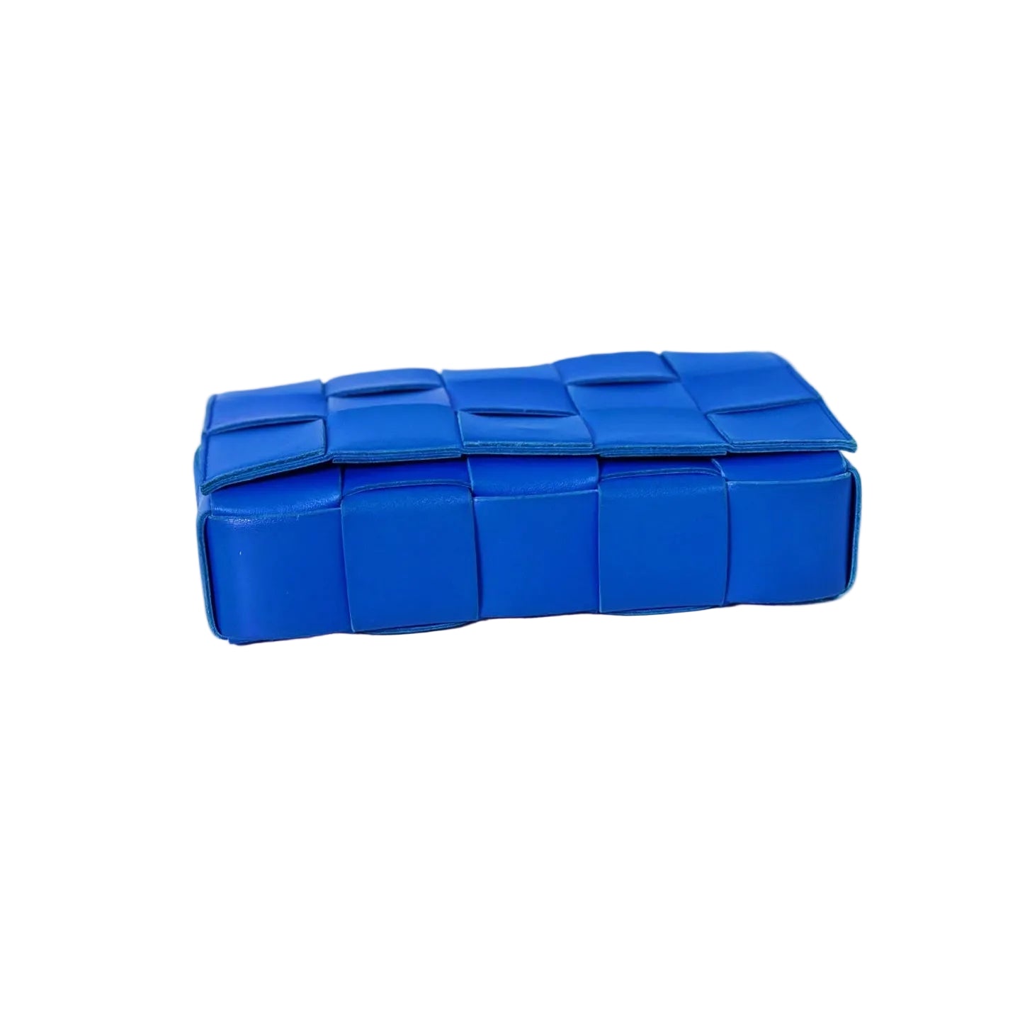 Bottega Veneta Cassette Bag - Cobalt Blue Maxi Intrecciato Lambskin Leather