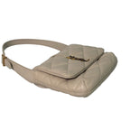 Saint Laurent Le 5 à 7 Soft Hobo Bag - Quilted Lambskin Leather - Crema/Off-White