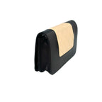 Chanel Color-Block Quilted WOC - Beige/Black Lambskin with CC Turnlock