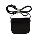 Celine Mini Besace Triomphe Bag - Black Shiny Calfskin - Gold Hardware