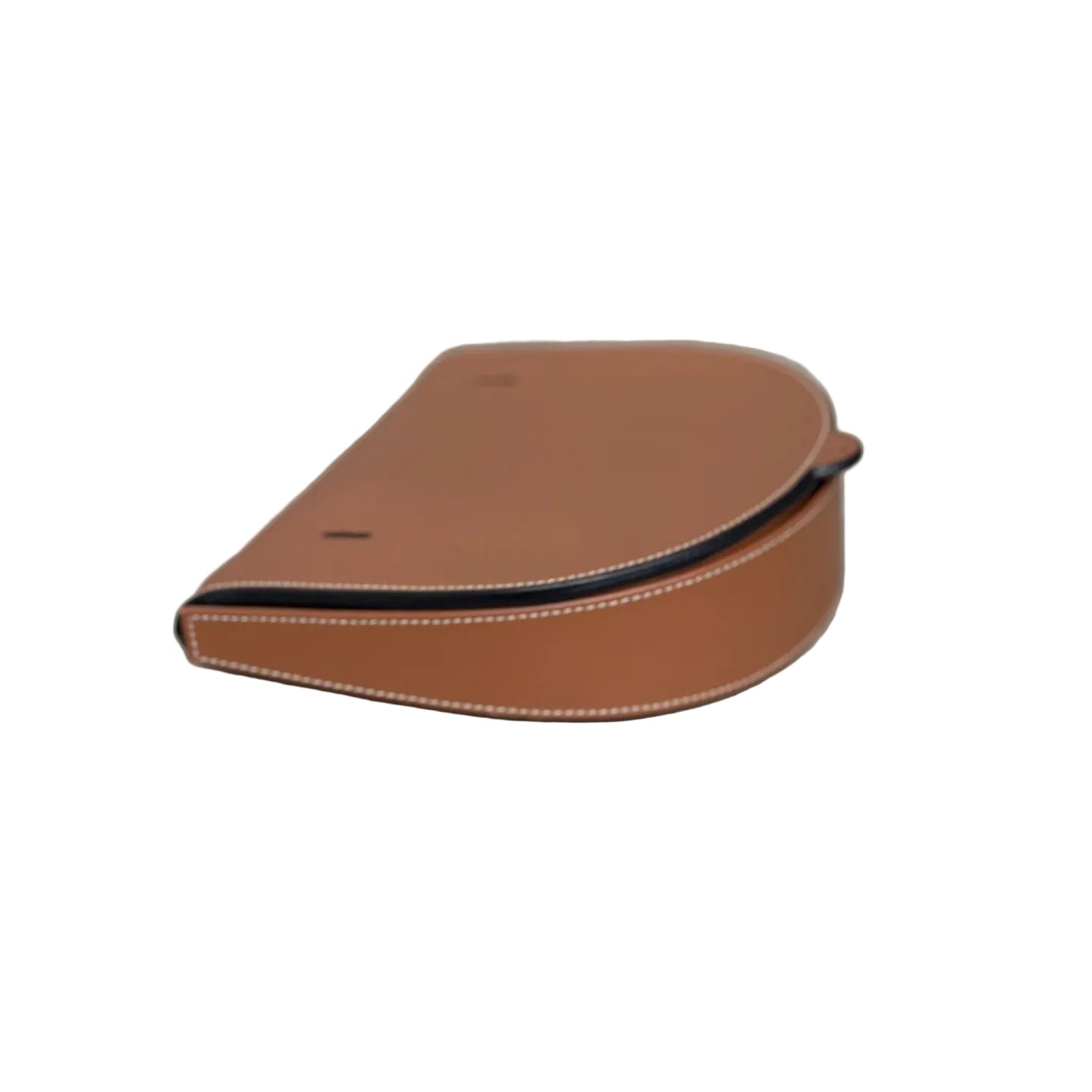 Loewe Heel Pouch in Tan Calfskin - Iconic Half-Moon Crossbody Bag