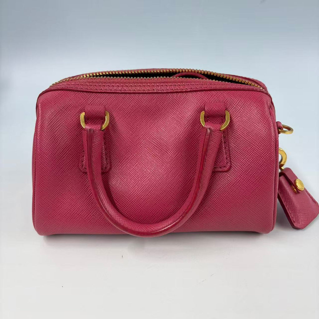 Prada Re-Edition 1995 Saffiano Leather Mini Bag - Magenta Pink - Gold Hardware