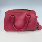 Prada Re-Edition 1995 Saffiano Leather Mini Bag - Magenta Pink - Gold Hardware
