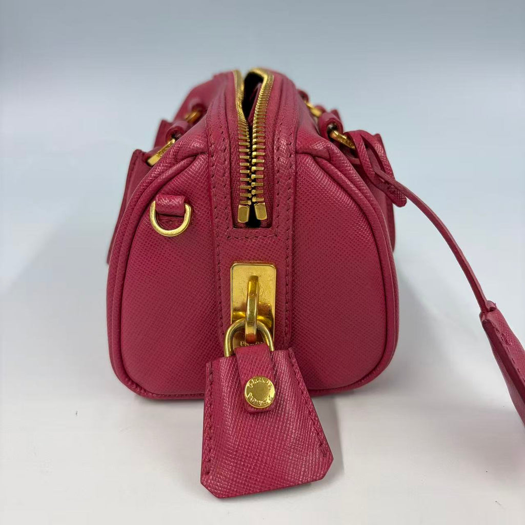 Prada Re-Edition 1995 Saffiano Leather Mini Bag - Magenta Pink - Gold Hardware