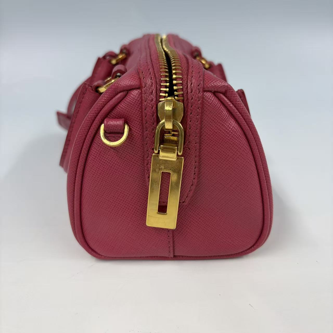 Prada Re-Edition 1995 Saffiano Leather Mini Bag - Magenta Pink - Gold Hardware