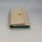 Gucci GG Marmont Continental Wallet - Beige Textured Leather - Gold Hardware