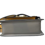 MCM M-PUP Colorblock Shoulder Bag - Navy Blue, Yellow & Grey Leather