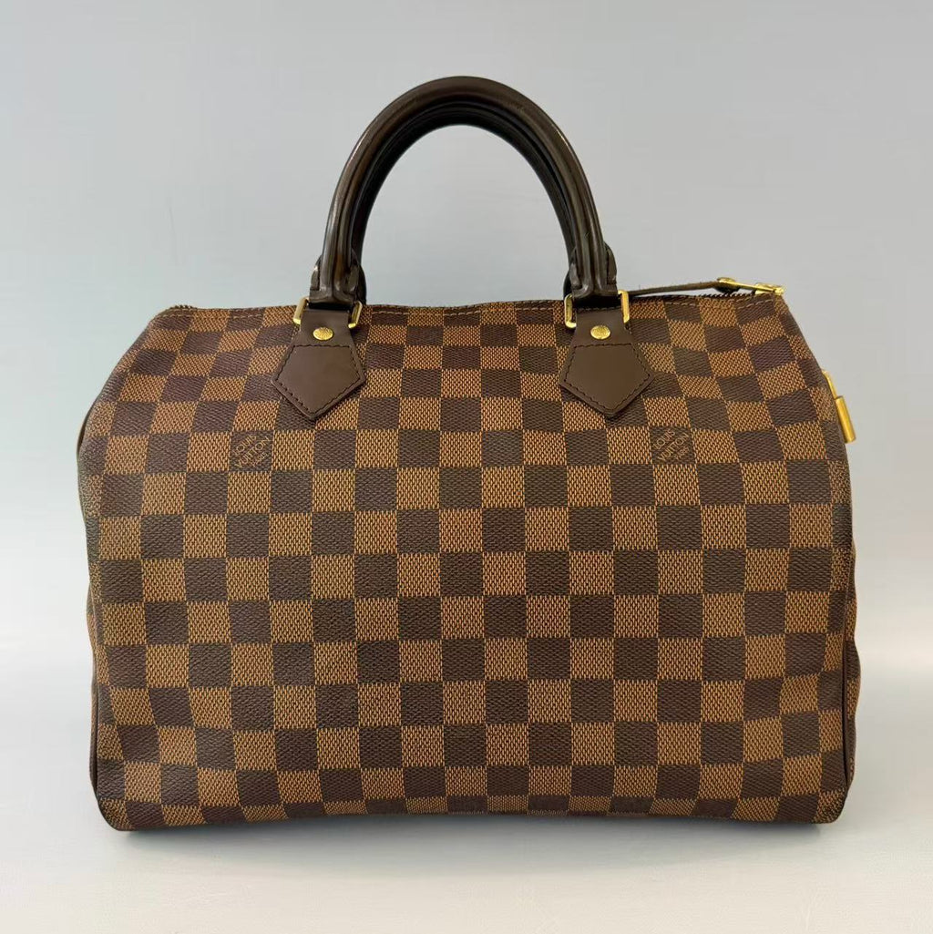 Louis Vuitton Speedy 30 in Damier Ebène Canvas