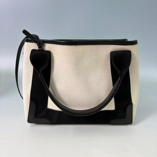 Balenciaga Navy Cabas XS Canvas Tote Bag