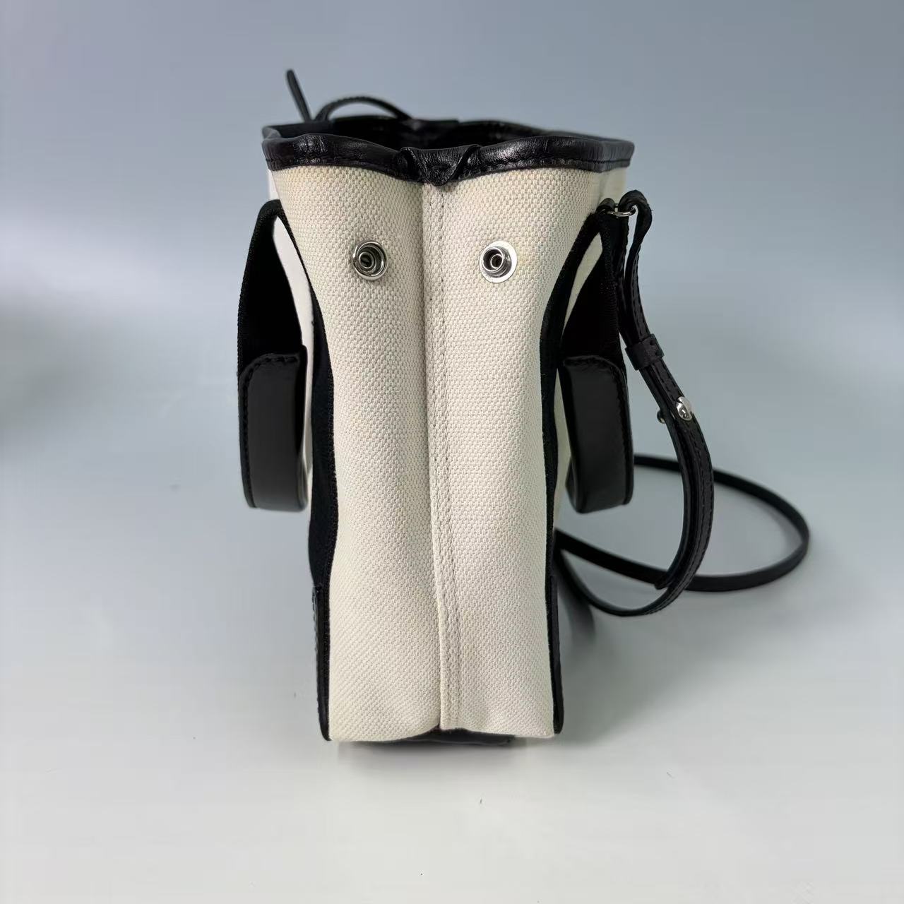 Balenciaga Navy Cabas XS Canvas Tote Bag