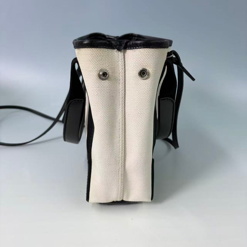 Balenciaga Navy Cabas XS Canvas Tote Bag