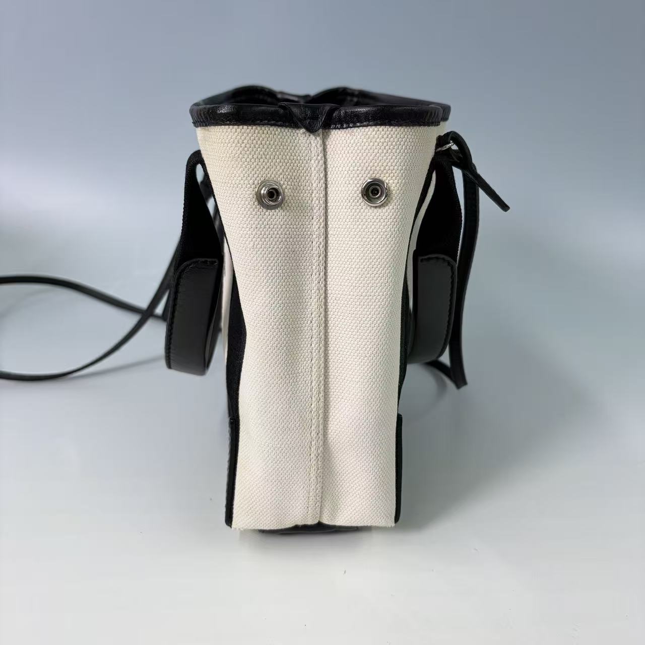 Balenciaga Navy Cabas XS Canvas Tote Bag