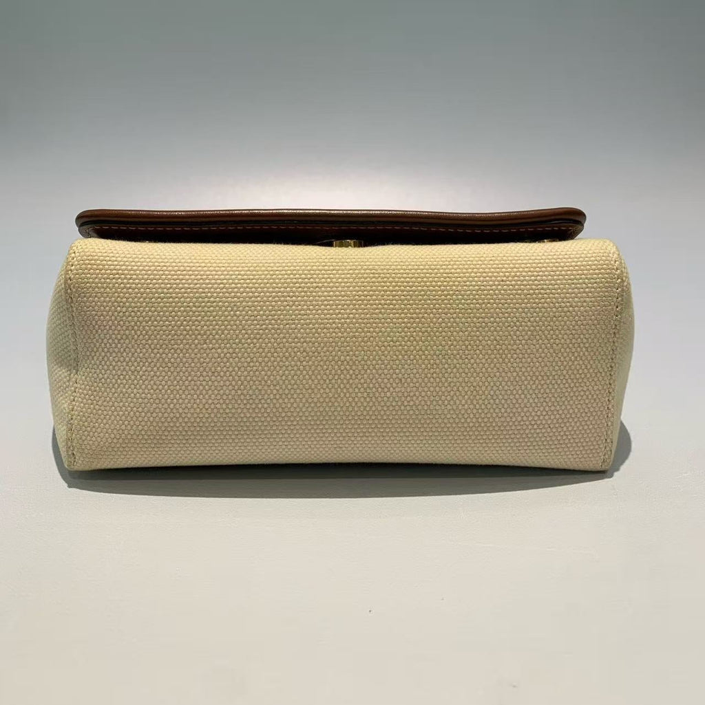 Burberry Mini Horseferry Print Canvas and Leather Notes Bag