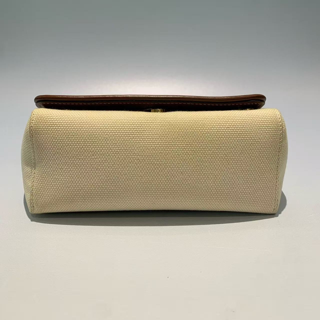Burberry Mini Horseferry Print Canvas and Leather Notes Bag