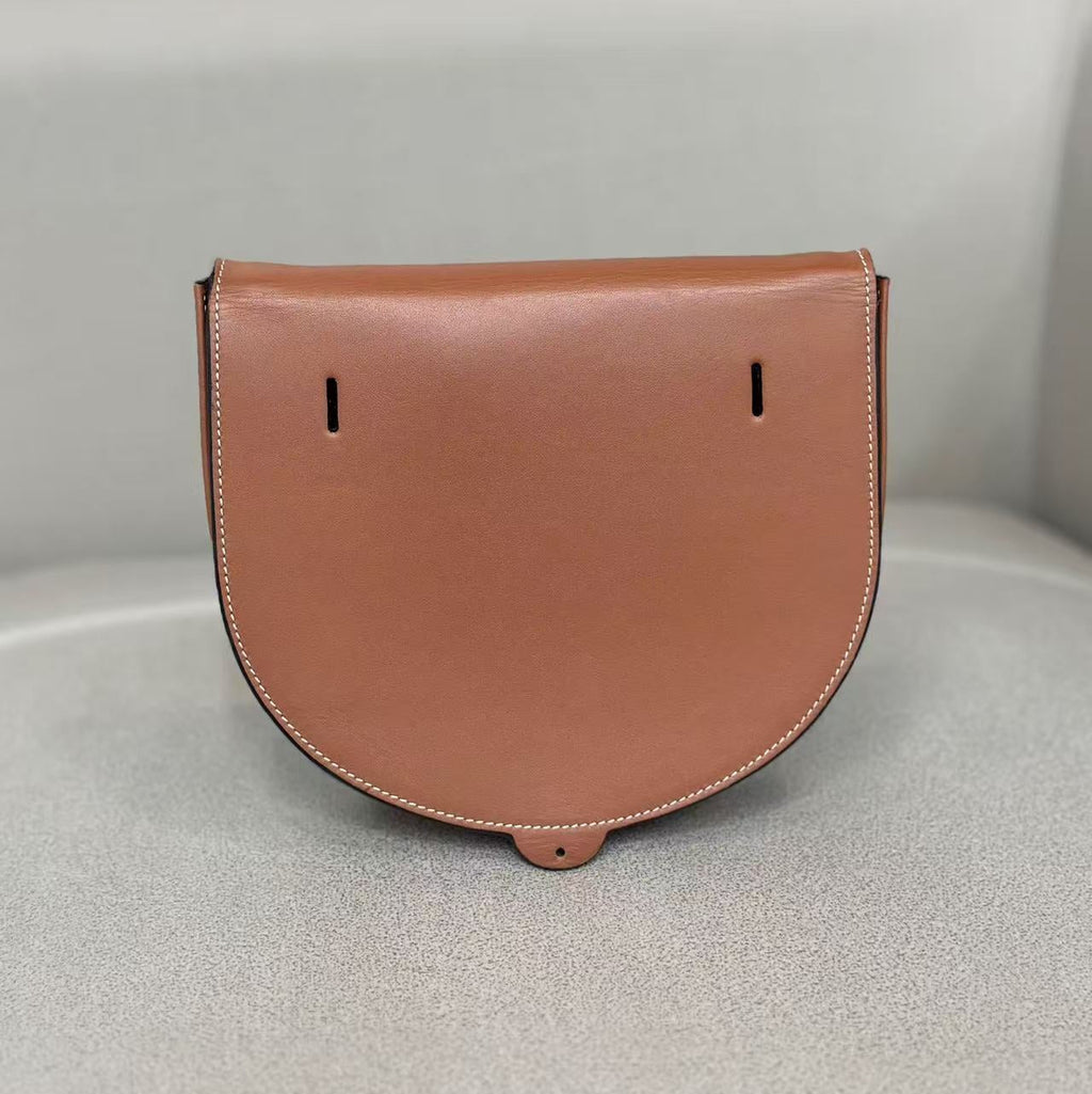 Loewe Heel leather crossbody bag Brown