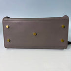Saint Laurent (YSL) Small Cabas Rive Gauche Bag in Grey Calfskin