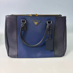 Prada Galleria Color-Block Tote Bag in Saffiano Leather
