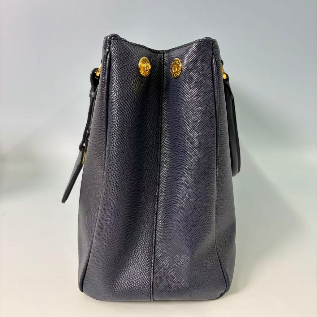 Prada Galleria Color-Block Tote Bag in Saffiano Leather