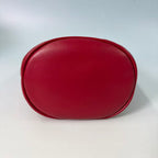 Gucci GG Marmont Mini Matelassé Bucket Bag in Red Leather
