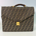Fendi Vintage Zucca Monogram Briefcase Satchel