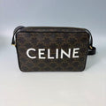 Celine Medium Camera Bag in Triomphe Canvas with Bold Logo