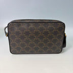 Celine Medium Camera Bag in Triomphe Canvas with Bold Logo