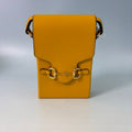 Gucci Horsebit 1955 Mini Shoulder Bag in Yellow Leather
