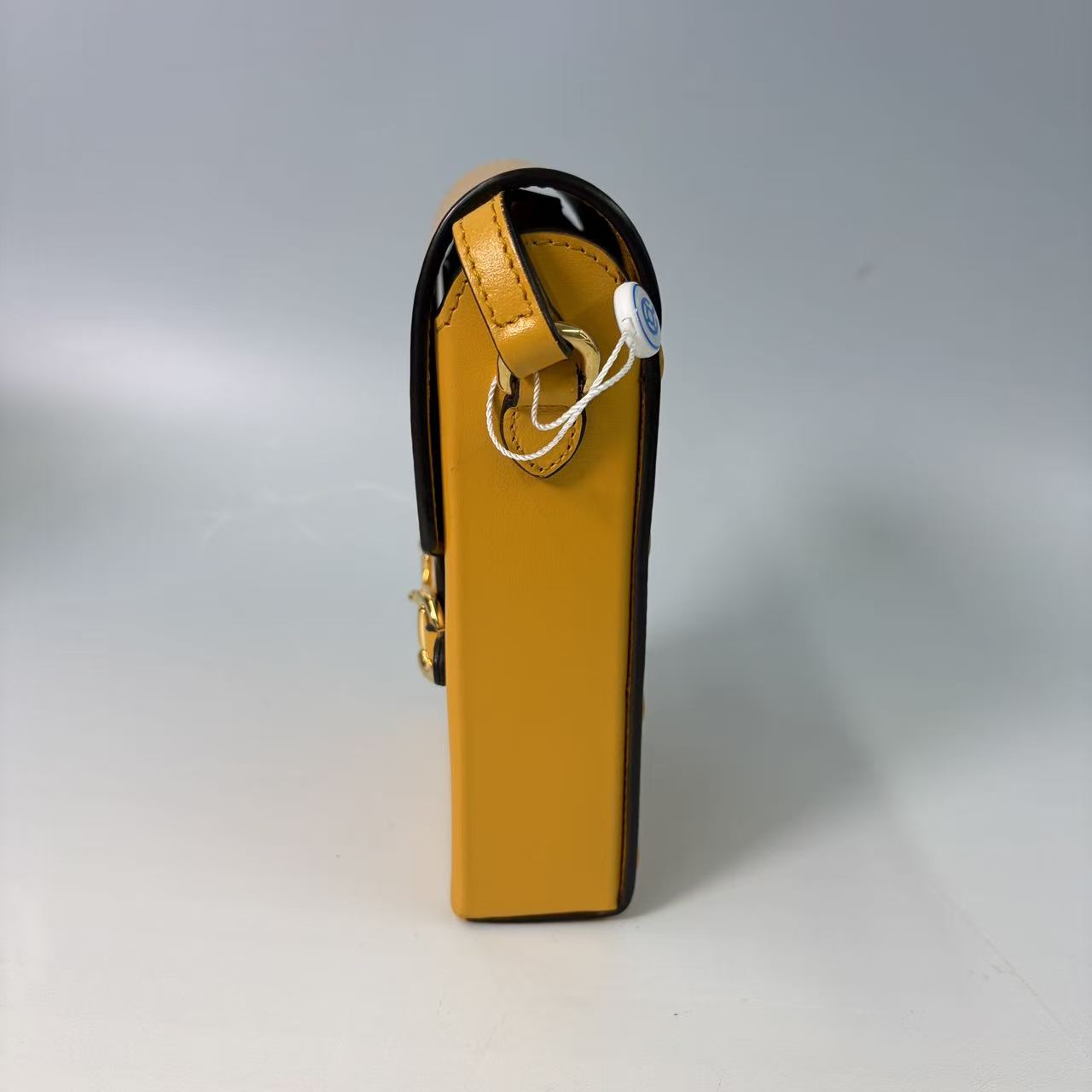 Gucci Horsebit 1955 Mini Shoulder Bag in Yellow Leather
