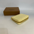 Burberry Small Lola Quilted Leather Zip-Around Wallet in Pale Yellow