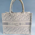 Christian Dior Medium Oblique Book Tote (Beige/Cream)