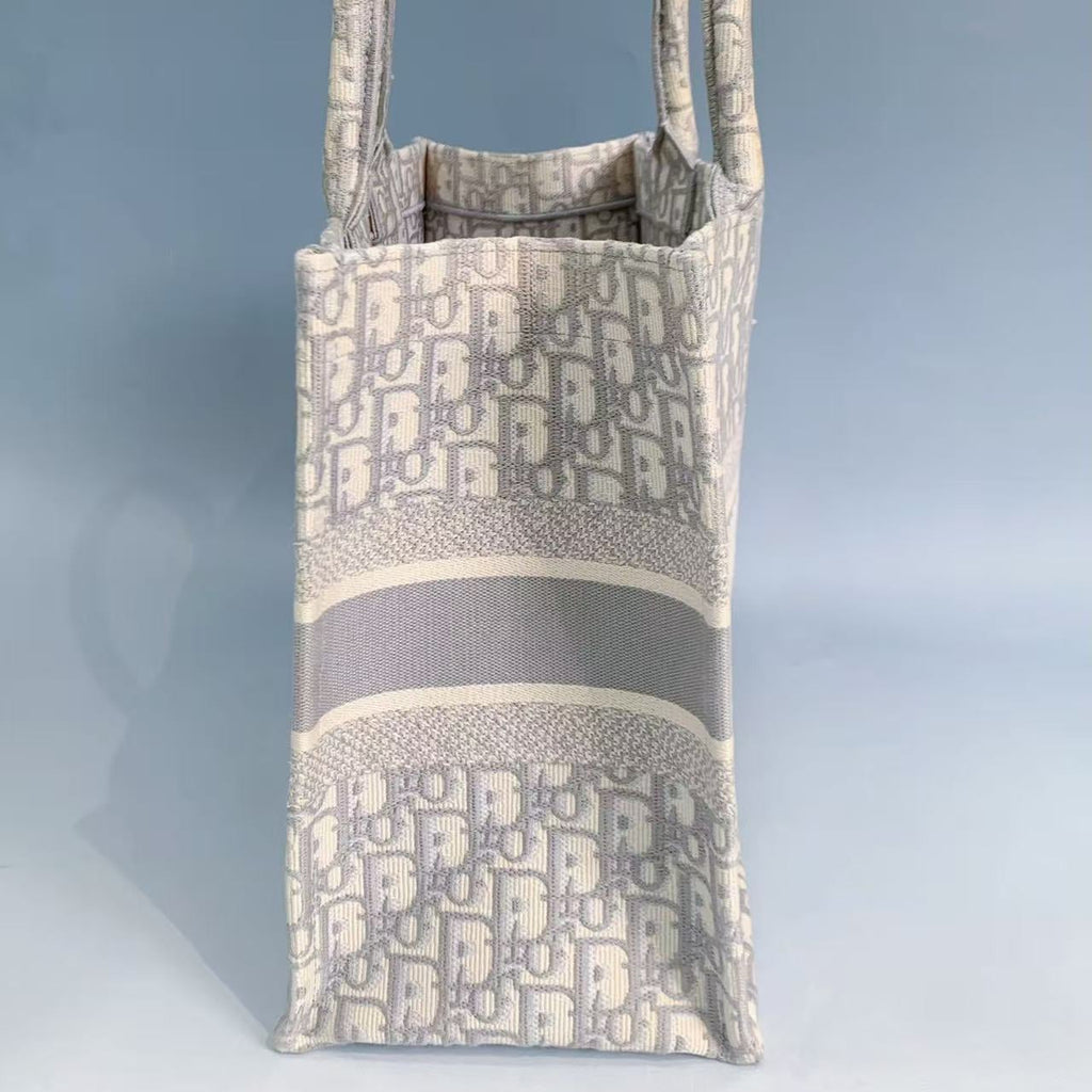 Christian Dior Medium Oblique Book Tote (Beige/Cream)