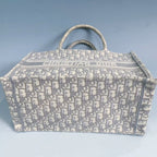 Christian Dior Medium Oblique Book Tote (Beige/Cream)