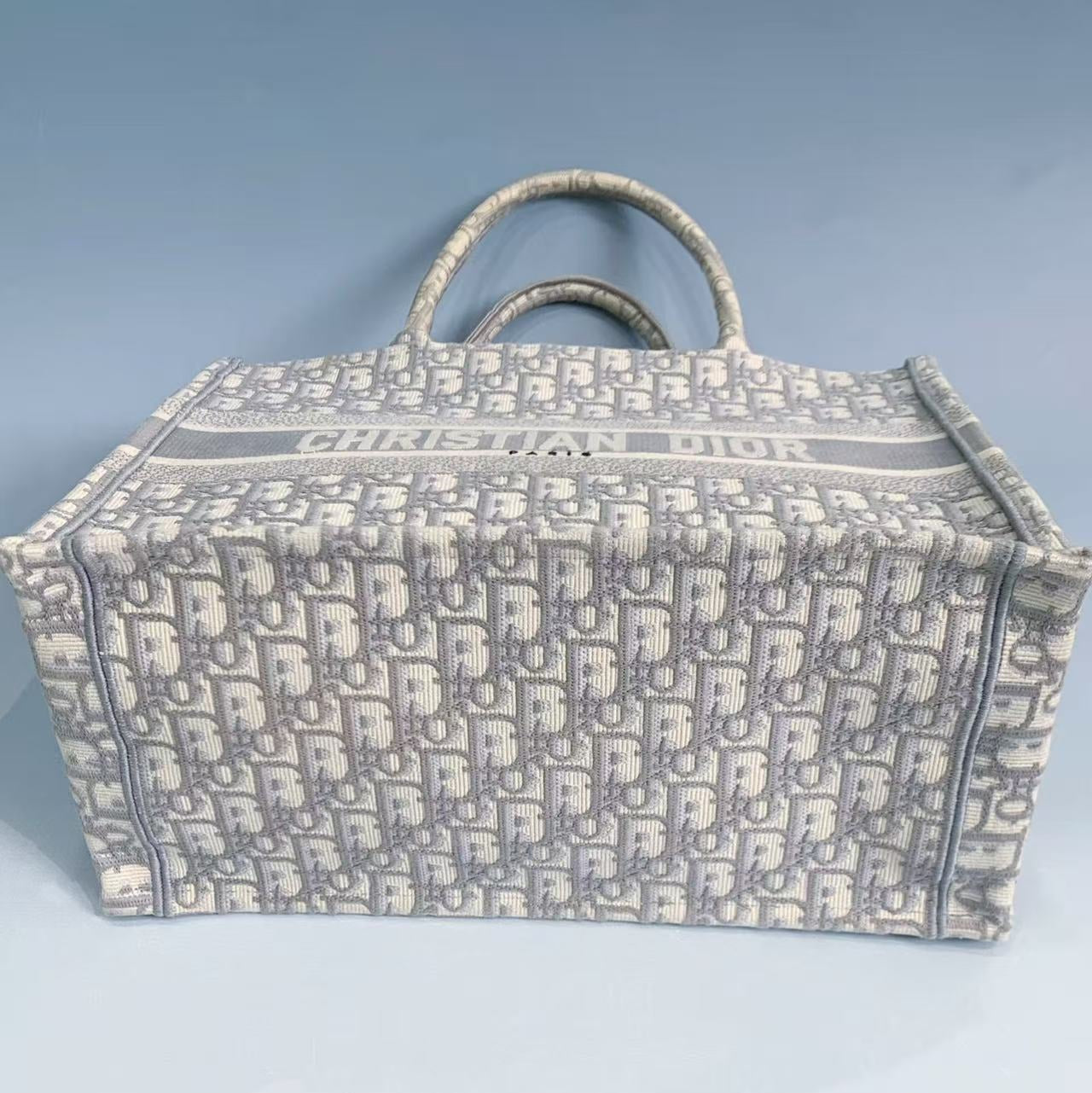 Christian Dior Medium Oblique Book Tote (Beige/Cream)