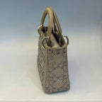 Christian Dior Mini Lady Dior Bag in Satin with Crystal Embroidery
