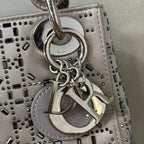 Christian Dior Mini Lady Dior Bag in Satin with Crystal Embroidery
