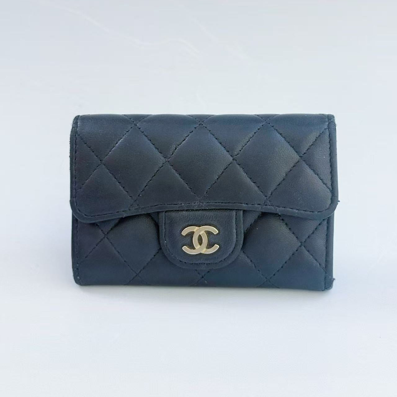 Chanel Classic Flap Card Holder Gold-Tone Hardware