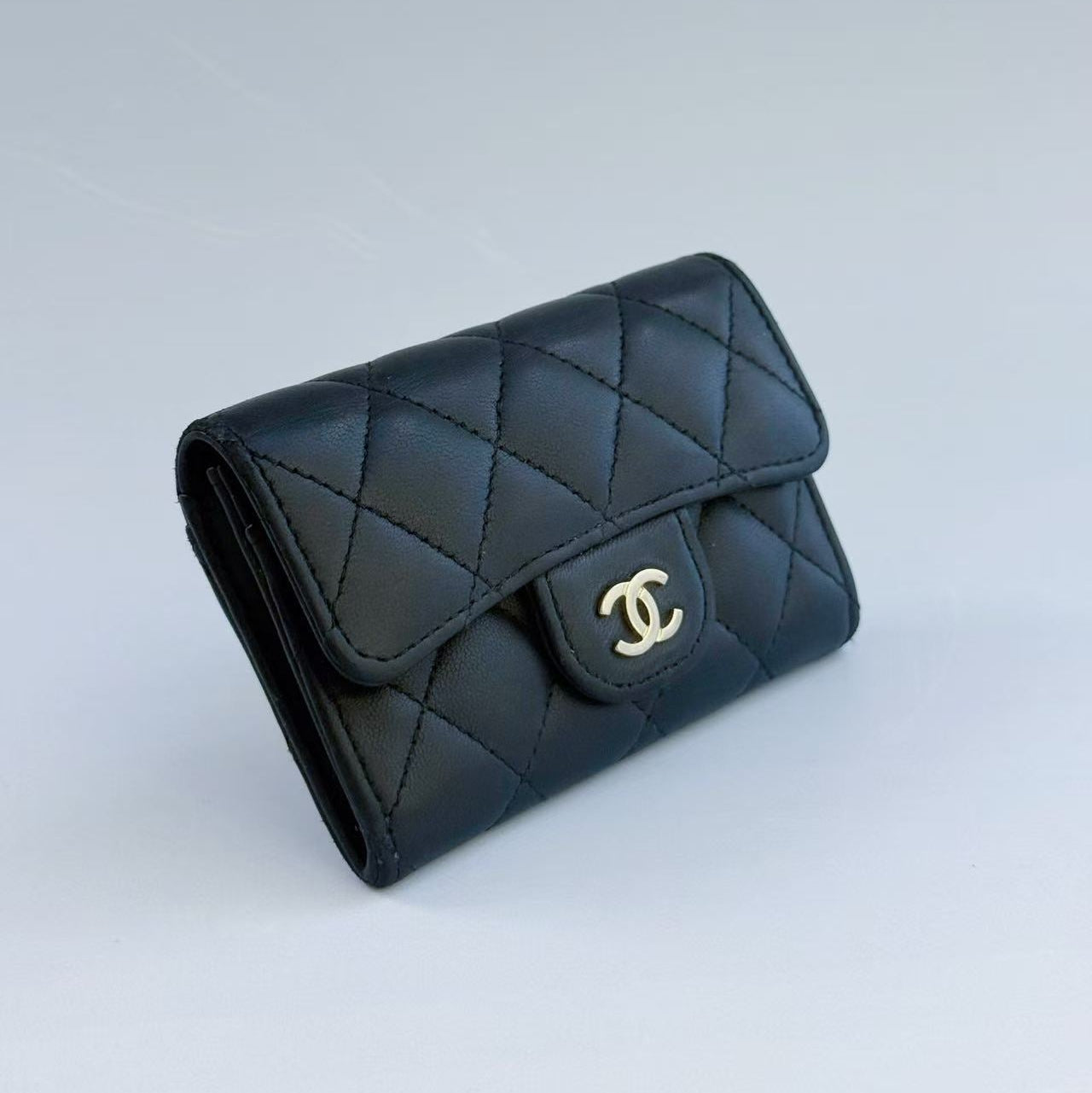 Chanel Classic Flap Card Holder Gold-Tone Hardware
