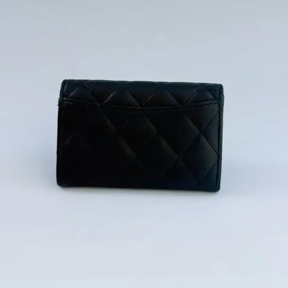 Chanel Classic Flap Card Holder Gold-Tone Hardware