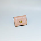 Gucci Signature Leather 'Mystic Cat' Card Case Wallet