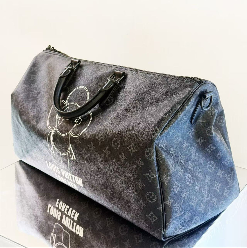 Louis Vuitton Monogram Eclipse 'Vivienne' Keepall Bandoulière 50