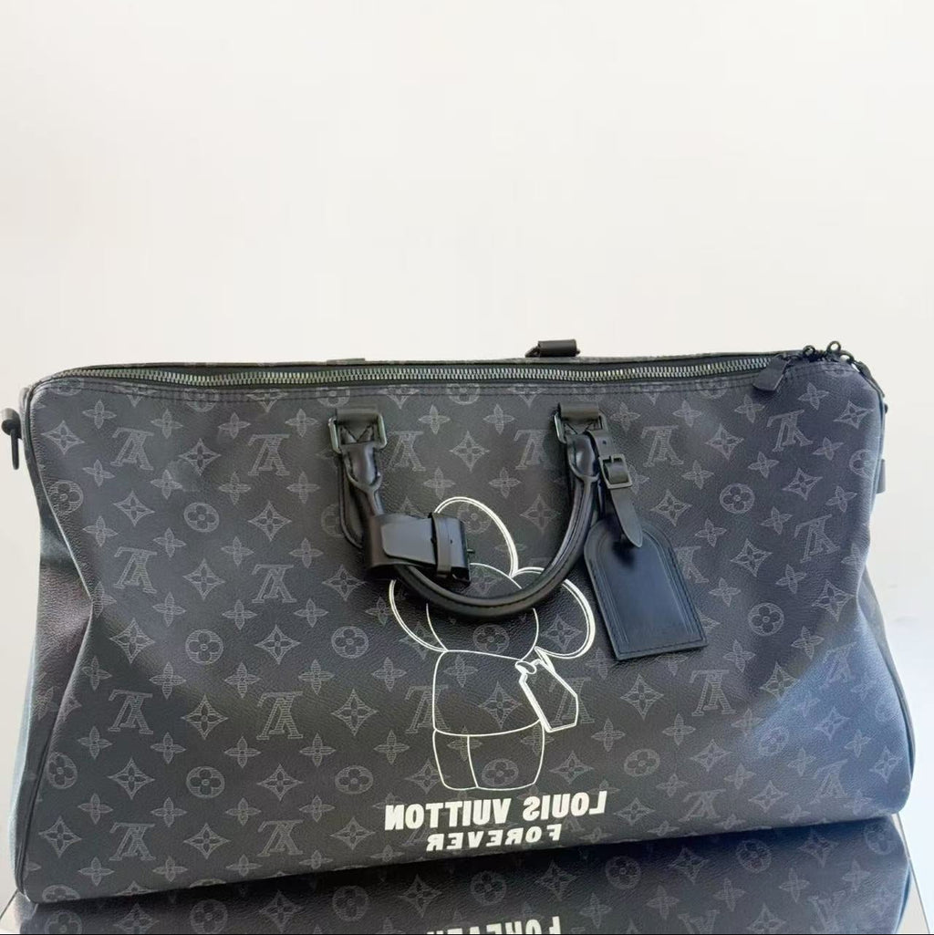 Louis Vuitton Monogram Eclipse 'Vivienne' Keepall Bandoulière 50