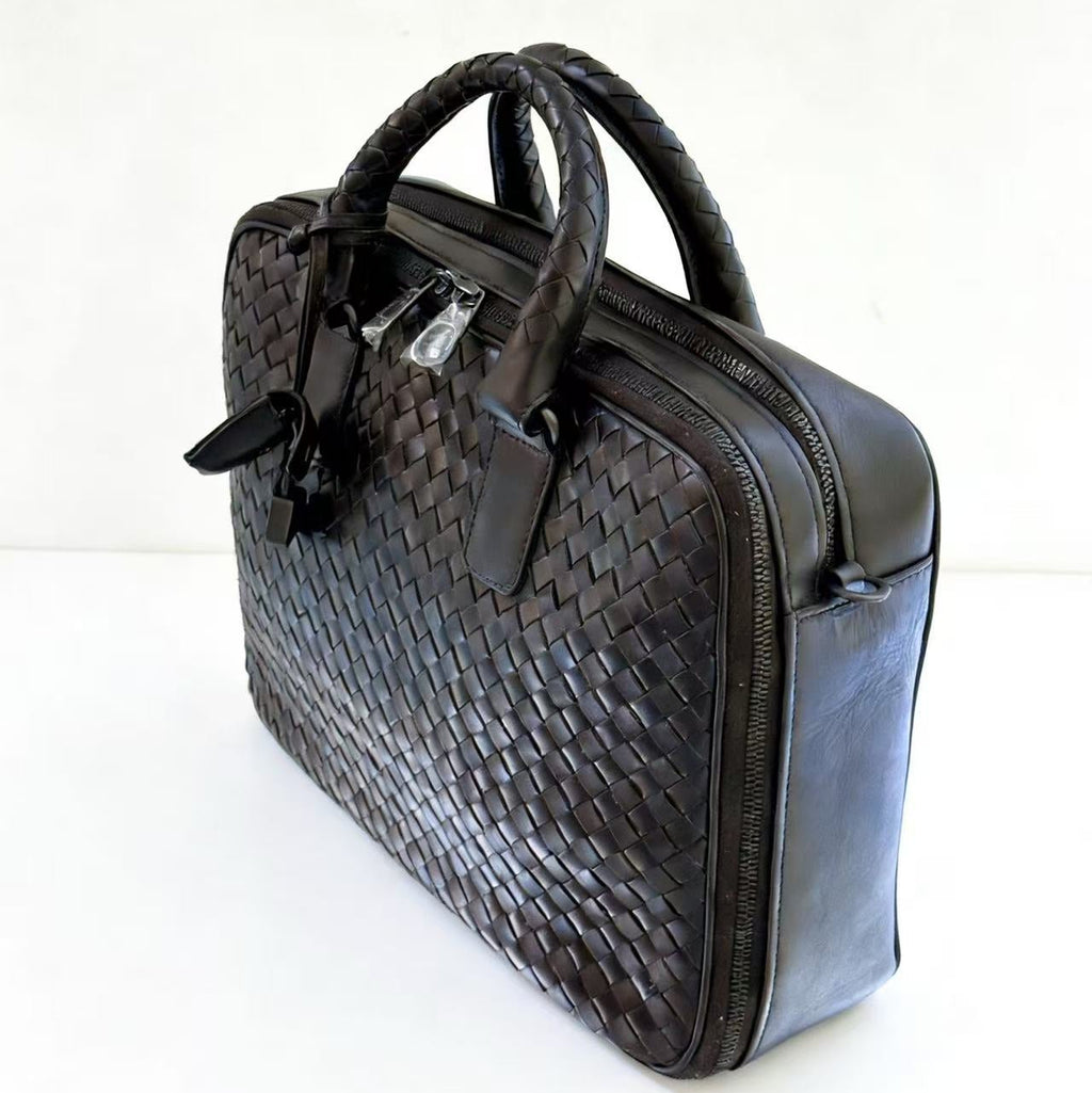 Bottega Veneta Intrecciato Leather Briefcase