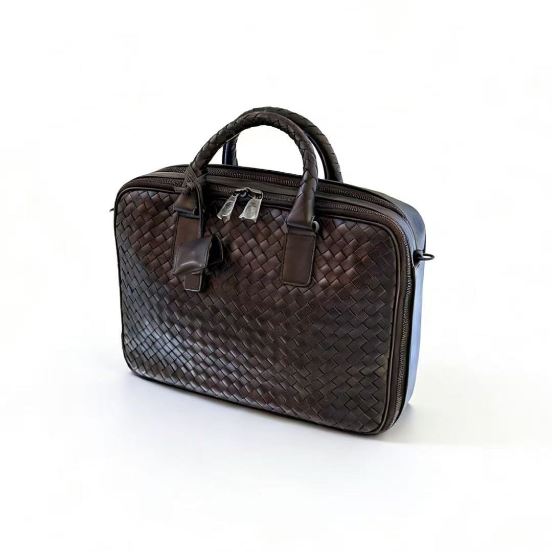 Bottega Veneta Intrecciato Leather Briefcase