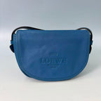 Loewe Heritage Leather Half-Moon Crossbody Bag