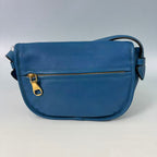 Loewe Heritage Leather Half-Moon Crossbody Bag